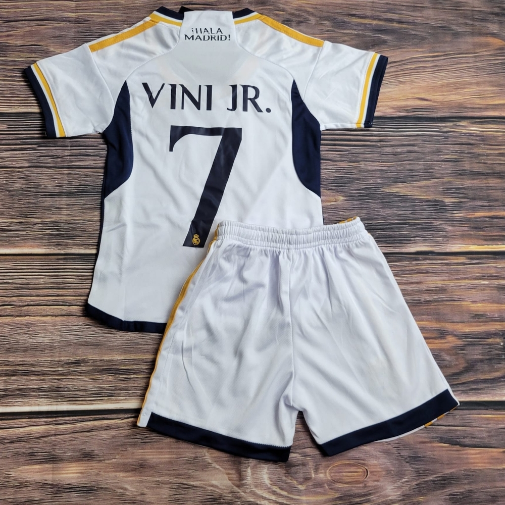 Real Madrid Home kid's soccer uniform
